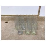 Elegant gold-rimmed glassware