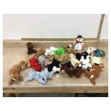 Various adorable plush toys