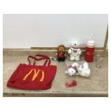 Retro Coke and McDonalds memorabilia