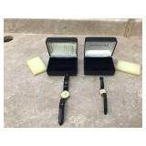 Pair of matching McDonalds watches with cases