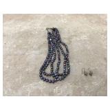 Necklace & earrings with silver clasps