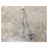 Gold pendant with chain 10 karat