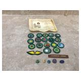 Collectible patches from girl scout organizations