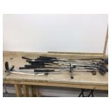 GOLF CLUBS AND BAG CARRIER