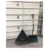Yard tools for leaves and snow