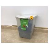 Sunflower seeds in container