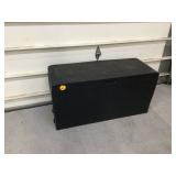 Large plastic container for yard storage