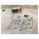 Vera Bradley glasses case with jewelry