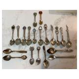 ASSORTED SOUVENIR SPOONS - COLLECTIBLES