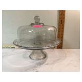 Cake plate with dome lid