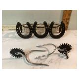 Spur set and candleholder