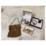 Old purse old jewelry