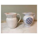 Williams Sonoma ceramic pitchers with grape design