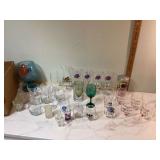 Retro glass cocktail set