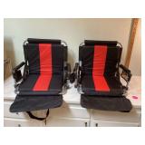 PAIR OF STADIUM CHAIRS