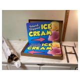 New hand-dipped ice cream signs & 4 vinyl banners 2