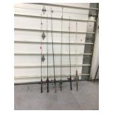 ASSORTED FISHING POLES