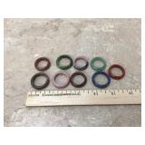 MIXED CRYSTAL RINGS - COLLECTIBLES
