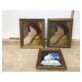 3 VINTAGE FRAMED PRINTS