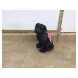RESIN BLACK LAB DOG FIGURE - HOME DECOR