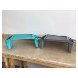 4 PLASTIC LAP TRAYS - HOUSEHOLD MISC