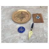 Various old Masonic items