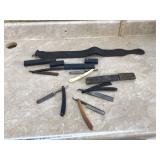 Vintage razors and sharpening strop