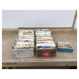 Vintage sewing patterns and Singer accessories