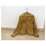 VINTAGE LEATHER JACKET WITH FRINGE