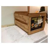 Vintage peach crate