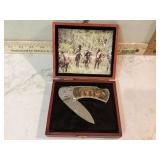 INDIAN KNIFE IN WOOD CASE