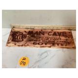 WOODEN MAN CAVE SIGN