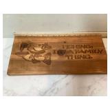 WOODEN FISHING SIGN