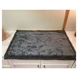 Soft cozy gray throw