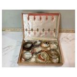 Antique jewelry box with bracelets