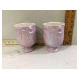 Two new lavender vases with fizzing action