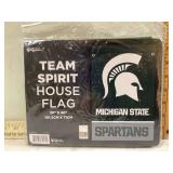 Large Spartans team spirit house flag