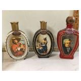 1 Collectible Jim Beam bottles2 Retro Jim Beam decant
