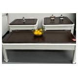COFFEE TABLE AND 2 END TABLE
