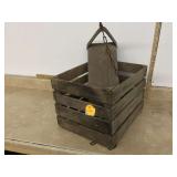 Vintage swing in wooden crate