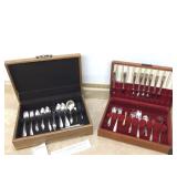 Two incomplete sets of flatware
