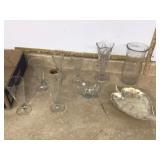 Silver tray vases 5 Princess House Pilsners sauce