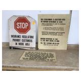 AUTOMOTIVE REGULATIONS SIGN