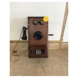 Replica vintage wall telephone functional