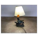 Vintage Fishing Lamp - Mid Century Modern Style - Retro Fishing Decor - Works Great
