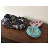 Vera Bradley Small Duffel Bag with 2 matching travel pouch