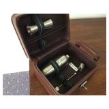 Travel cocktail set in case missing pieces