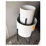 Two planters on stands