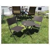 Compact outdoor dining set