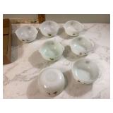 1970s milk glass bowls featuring BC comic strip design